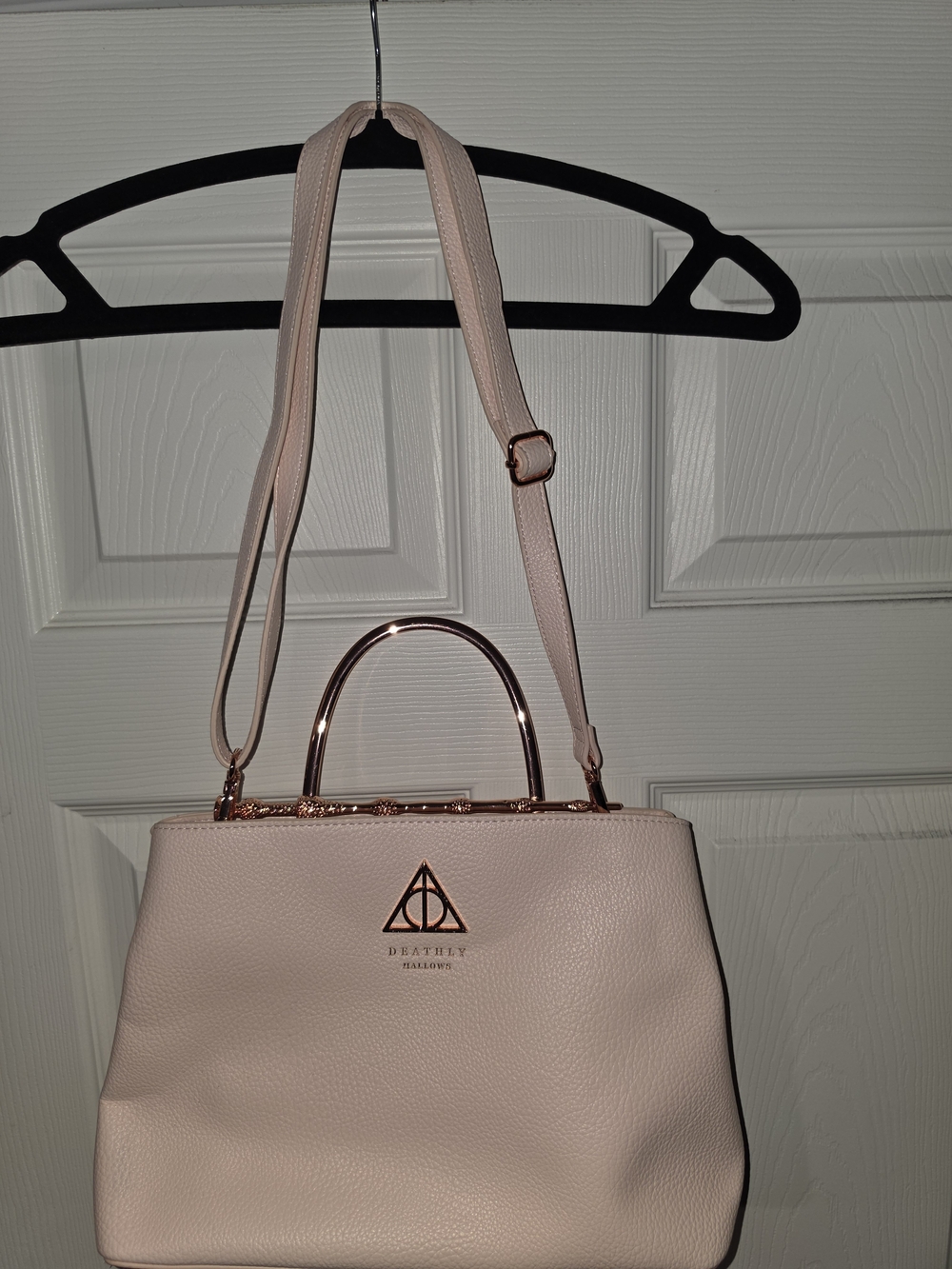 Loungefly Harry Potter Deathly Hallows Rose Gold Purse With Matching Wallet, New